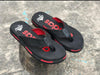 Stylisg Men s Flip Flops - Black Red