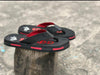 Stylisg Men s Flip Flops - Black Red