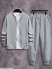 2Pc Men s Fleece Plain Zippar Track Suit